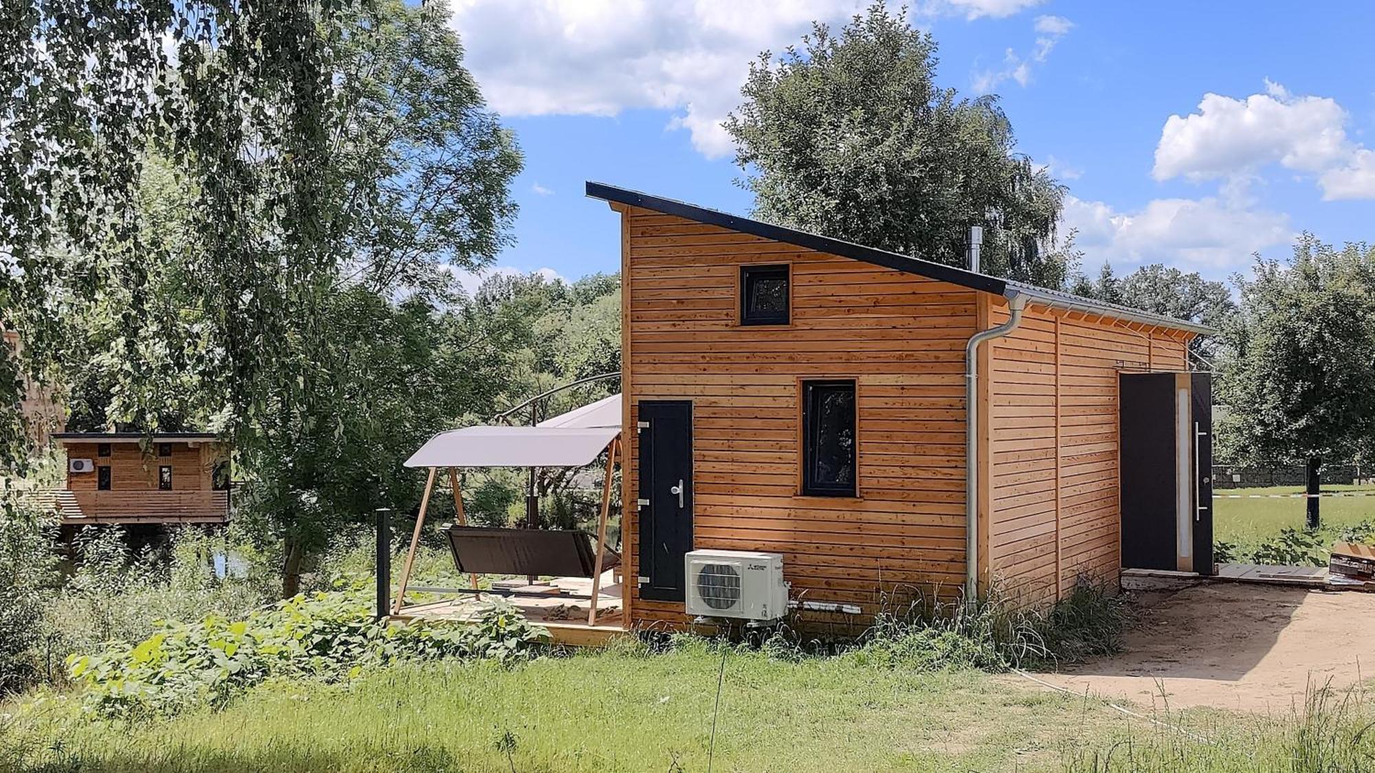 Вилла Tinyhousebeidresden 3 Fuer 2 - 7 Personen, Naehe Saechsische Schweiz, Dresden, Mit Badeteich Grossharthau Экстерьер фото